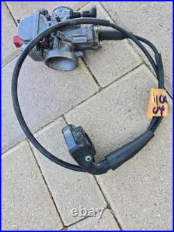 2004 04 Kawasaki KX85 KX100 Keihin Carburetor PWK 28mm Intake Cable Bowl KX112