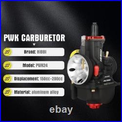 26mm Performance Racing Carburetor NIBBI PWK, 3 Main Jets & 1 Pilot Jet, Repla