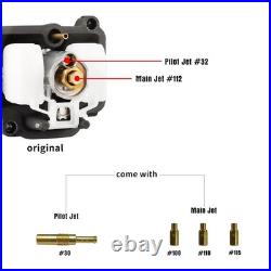 26mm Performance Racing Carburetor NIBBI PWK, 3 Main Jets & 1 Pilot Jet, Repla