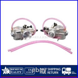 2PC For Keihin 28mm PWK Carburetor Carb Fits Yamaha Banshee YFZ350 US 2PC For Keihin 28mm PWK Carburetor Carb Fits Yamaha Banshee YFZ350 US