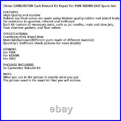 4x 28mm Motorcycle Carburetor Repair Rebuild Kit For PWK KEIHIN OKO Spare Jets 4x 28mm Motorcycle Carburetor Repair Rebuild Kit For PWK KEIHIN OKO Spare Jets
