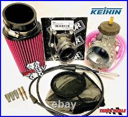 86-89 TRX 250R 38mm PWK Carb Kit Genuine Keihin 38 mil Carburetor Intake Set Up