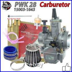 Carburetor For 15003-1643 Yamaha 02-18 PWK 28MM with Intake Manifold & Mushroom Carburetor For 15003-1643 Yamaha 02-18 PWK 28MM with Intake Manifold & Mushroom