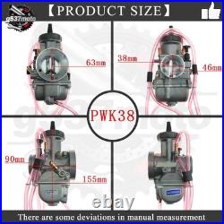 Carburetor For K-38PWK-AS0 16-167 PWK 38mm YZ250 RM250 with Intake Manifold