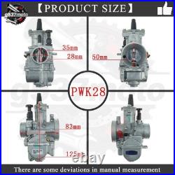 Carburetor Kehin 28mm PWK 01-13 KX 85 100 01-13 with Intake Manifold & Mushroom