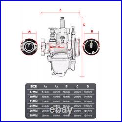 Carburetor PWK24 Carb 24mm 2/4 Stroke for Honda Yamaha Suzki 140cc 150cc