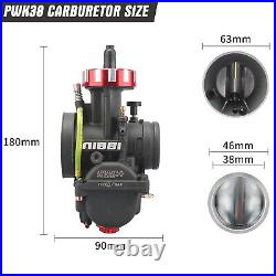 Fits Suzuki RM 250 RM250 1976-2008 Carb NIBBI Racing Carburetor PWK 38mm with Jets