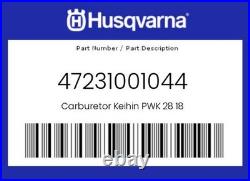 Husqvarna Genuine Carburetor Keihin Pwk 28 18 47231001044