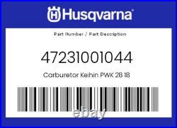 Husqvarna Genuine Carburetor Keihin Pwk 28 18 47231001044
