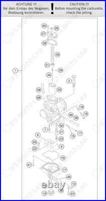 KTM Husqvarna GasGas 2018-2024 85 SX TC MC Carburetor Keihin PWK 28 47231001044 KTM Husqvarna GasGas 2018-2024 85 SX TC MC Carburetor Keihin PWK 28 47231001044