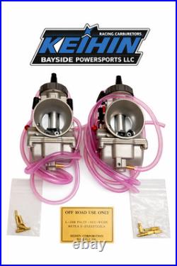 Keihin 38mm PWK Airstriker Carburetors Pair PWK38 Racing Carbs 2-Stroke