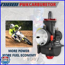 NIBBI Carburetor PWK24mm, fit 125cc-150cc Motorcycle Engine with Carb Jets for
