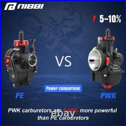 NIBBI Carburetor PWK24mm, fit 125cc-150cc Motorcycle Engine with Carb PWK24MM