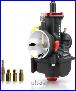 NIBBI Carburetor PWK28 Fit Motorcycle Engine with 28Mm Carb Jets for Dirtbike Mi