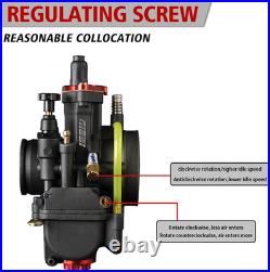 NIBBI Carburetor PWK28 Fit Motorcycle Engine with 28Mm Carb Jets for Dirtbike Mi