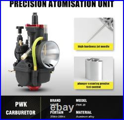 NIBBI Carburetor PWK28 Fit Motorcycle Engine with 28Mm Carb Jets for Dirtbike Mi