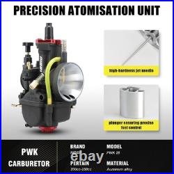 NIBBI Carburetor PWK28mm, fit 200cc-250cc Motorcycle Engine with Carb PWK28MM