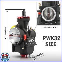 NIBBI Carburetor PWK32 fit 300cc 350cc Motorcycle Engine with Carb Jets for D