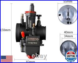 NIBBI Carburetor PWK34mm, fit 350cc-400cc Motorcycle Engine with Carb Jets Mot NIBBI Carburetor PWK34mm, fit 350cc-400cc Motorcycle Engine with Carb Jets Mot