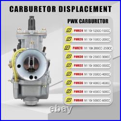 NIBBI Carburetor, PWK 28MM Carburetor Fit for 200cc 225cc 250cc ATV Pit PWK28