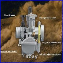 NIBBI Carburetor, PWK 28MM Carburetor Fit for 200cc 225cc 250cc ATV Pit PWK28