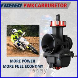 NIBBI Racing Carburetor PWK40mm Pit Bike 350-500cc Fit For HONDA SUZUKI Off-Road