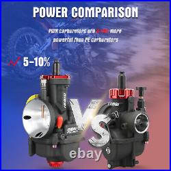 NIBBI Racing PWK 34mm Carburetor W/ Jets For Yamaha TTR225 (1999-2004) – Black & Red