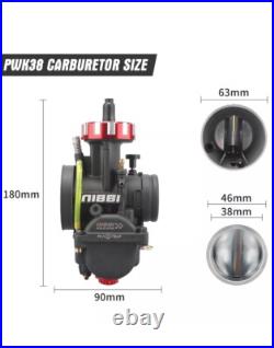 Nibbi Carburetor PWK38 Jetted For Kx125 Kx250 Years 2000-2005 Nibbi Carburetor PWK38 Jetted For Kx125 Kx250 Years 2000-2005