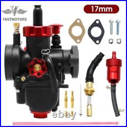 PWK17 17mm Carburetor Carb kit Black for 80cc 100cc Pit Dirt Bike ATV Universal