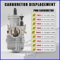 PWK32 Carburetor, Motorcycle Carb fit for 300cc-350cc ATV Go Kart Dirt Pit Bik