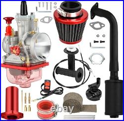 PWK 24mm Carburetor Carb Exhaust Muffler Throttle Assembly Jets Kit for Preda PWK 24mm Carburetor Carb Exhaust Muffler Throttle Assembly Jets Kit for Preda