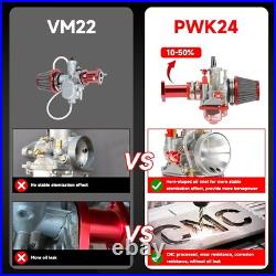 PWK 24mm Carburetor Carb Exhaust Muffler Throttle Assembly Jets Kit for Preda PWK 24mm Carburetor Carb Exhaust Muffler Throttle Assembly Jets Kit for Preda