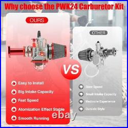 PWK 24mm Carburetor for Predator 212 196cc 224cc Coleman CT200U BT200X MB200