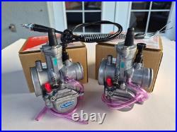 Pair 28mm Keihin PWK Carbs For Yamaha Banshee 350 Set + Throttle Cable