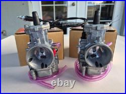 Pair 28mm Keihin PWK Carbs For Yamaha Banshee 350 Set + Throttle Cable