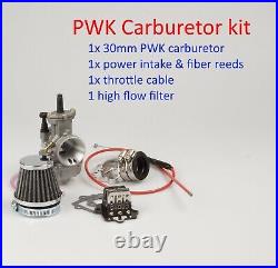 Performance PWK 30mm Carburetor kit for Polaris 2T Scrambler 90cc 2001 2006 TW