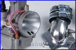 Power intake 24mm PWK Carburetor for APEX SMC Polaris 90cc 2T ATV quads US CA
