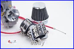 Power intake 28mm PWK Carburetor for APEX SMC Polaris 90cc 2T ATV quads @TX