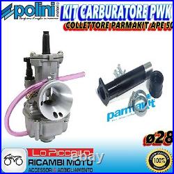 Set Carburettor Pwk Polini 28+ Manifold Parmakit Bee 50 Modification 125 130 Cc
