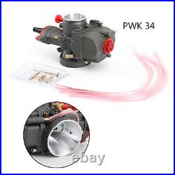 Universal Carburetor 34mm OKO 2-Stroke Racing Flat Side PWK Carb With Power Jet S2