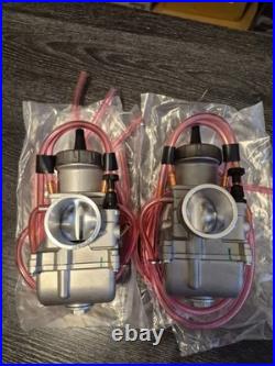 Yamaha Banshee 350 Keihin 38mm PWK Air Striker Carbs Pair + Cable Jets