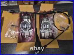 Yamaha Banshee 38mm PWK Carburetors Flat Slide Carb Set + Cable Jet Kit Tuned