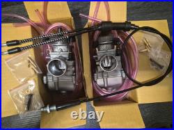 Yamaha Banshee 38mm PWK Carburetors Flat Slide Carb Set + Cable Jet Kit Tuned