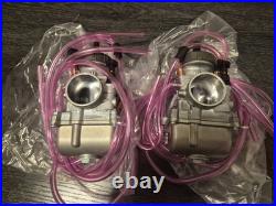 Yamaha Banshee 38mm PWK Carburetors Flat Slide Carb Set + Cable Jet Kit Tuned