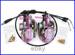 Yamaha Banshee YFZ350 Dual 28mm Flat Slide Carburetors Carbs Tuned + Cable
