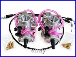 Yamaha Banshee YFZ350 Dual 28mm Flat Slide Carburetors Carbs Tuned + Cable