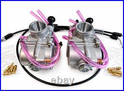 Yamaha Banshee YFZ350 Dual 28mm Flat Slide Carburetors Carbs Tuned + Cable